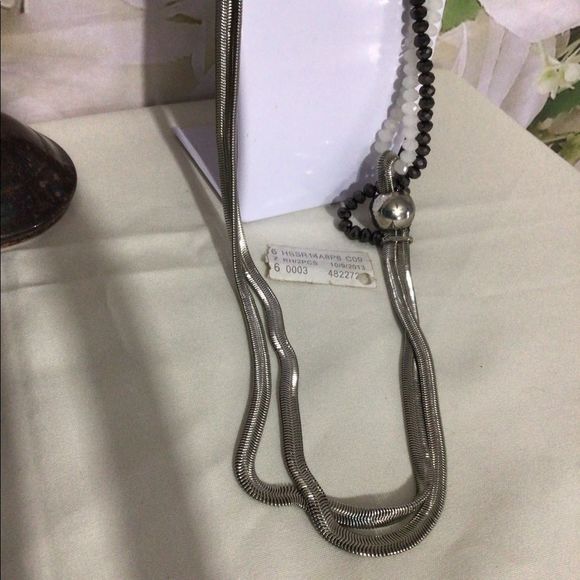 Vintage Erica Lyons Long Mixed Material Necklace Multi Strand NWT NOS - Picture 4 of 16